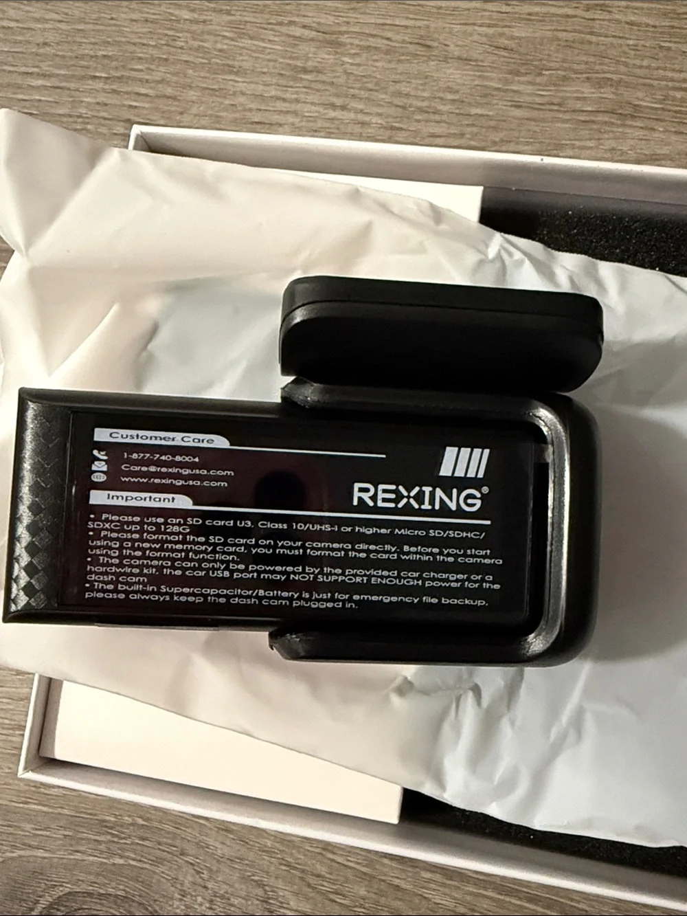 Front and rear dash camera